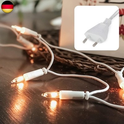 HELLUM Lichterkette innen 20er, 2,85m mini Lichterkette mit Stecker, Fenster