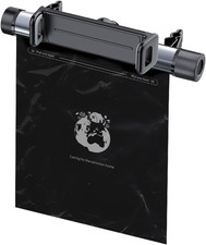 Car Trash Can With Roller Bag Dispenser Phone Holder - Includes 40 Piece Tear-