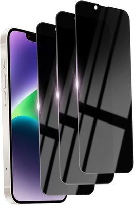 3PCS Privacy Screen Protector & Anti-Scratch for iPhone 13 Pro Max/14 Plus 6.7 I