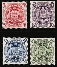 1948 Complete Set Of Australian Arms Mint Fresh Scarce Sg224a-224d Cheap