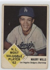 1963 Fleer Maury Wills #43 2u3