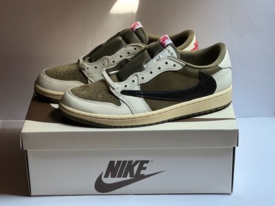 Nike Air Jordan 1 Low OG SP Travis Scott 'Reverse Olive' EU44/US10