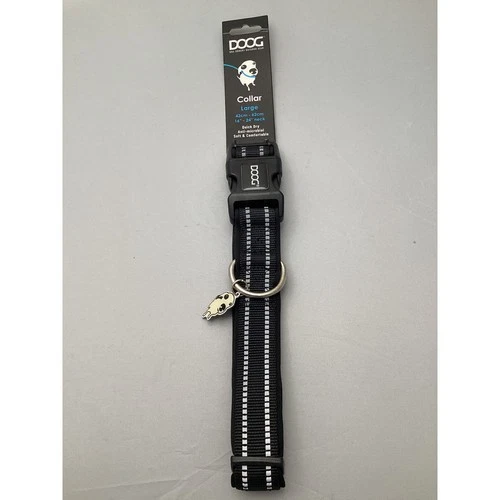 DOOG Dog Owners Outdoor Gear Collar Large 42CM-62CM/16IN-24IN Black - New