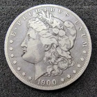 1900-O/CC Morgan Silver Dollar $1  - New Orleans Mint - VG-F Details - Residue