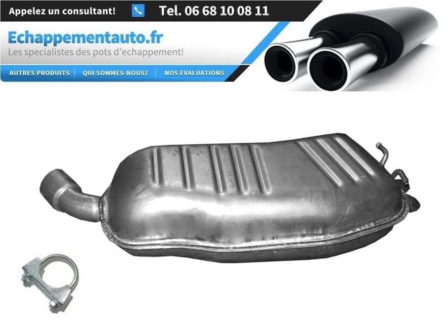 Silencieux arrière BMW X3 E83 3.0 D ligne d'échappement en acier renforcé anti-corrosion