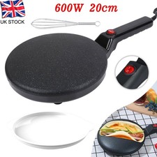 800W Electric Non Stick Crepe Maker Pancake Machine Kitchen Cooking Tool Black