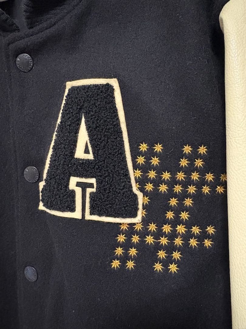 M Size Stadium Jacket Alpha Numeric Black/Beige - image 4