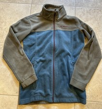 Columbia Full Zip Soft Fleece Jacket Boys Youth Size Large 14/16 Blue  Green