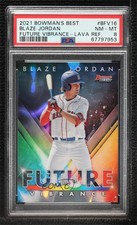 2021 Bowman's Best Lava Refractor 45/50 Blaze Jordan #BFV-16 PSA 8 04cw