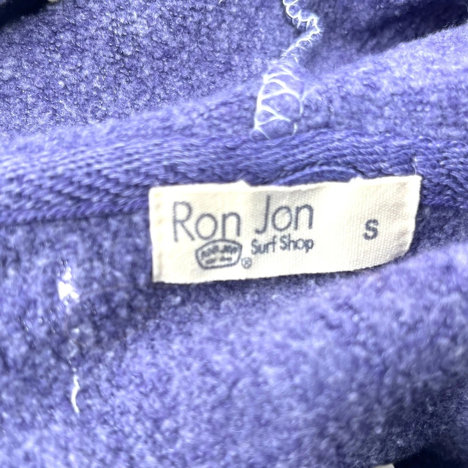 Pulôver de praia Ron Jon Surf Shop feminino pequeno oversized com capuz água clara - Imagem 4 de 4