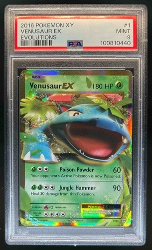 2016 Pokemon XY Evolutions Venusaur Holo #1/108 PSA 9