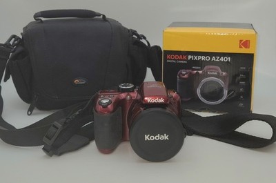 Kodak PIXPRO AZ401 16MP 40x Zoom Camera Bundle 32GB SD Lowepro Bag ORIGINAL BOX