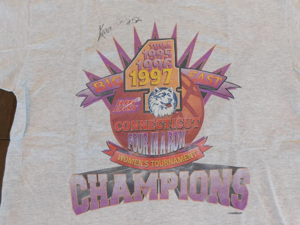 Vintage UConn Women Huskies Shirt Mens XL NCAA Basketball Big East Champions 90s - Image 2 of 4