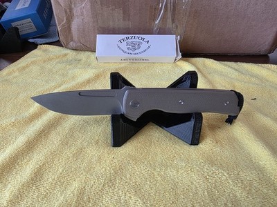 Terzuola Knives ATCF Lite Folding Knife Nitro-V Steel Blade Green G10 Handle