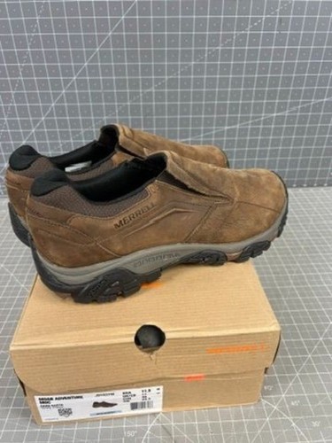 Men's Merrell Moab Adventure Moc Shoes Sz. 11.5 US 46 EU EE Wide Dark Earth - Picture 5 of 10