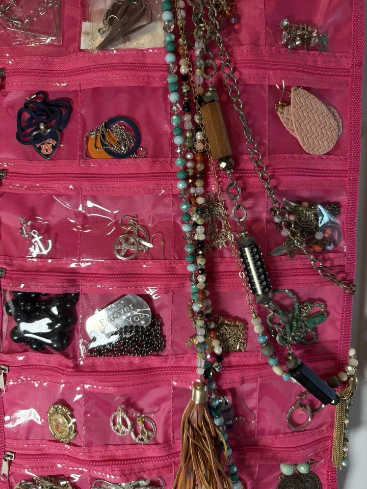 Wholesale Vintage Retro Dangle Earring and Necklace Boho Jewelry Includes Holder - Image 3 of 4