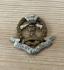 Original WW2 British Army Cap Badge - Middlesex Regiment