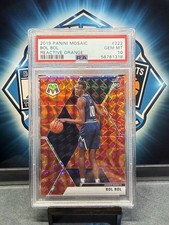 Panini Mosaic 2019-20 Rookies Bol Bol #222 Reactive Orange Prizm RC PSA 10