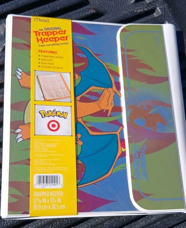2026 Pokemon Charizard Trapper Keeper Binder Holo Foil School Folder Card Holder