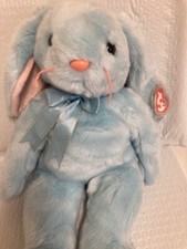 Ty Beanie Buddy  FlIPPITY Easter Bunny Blue 14" PLUSH New MWMT's