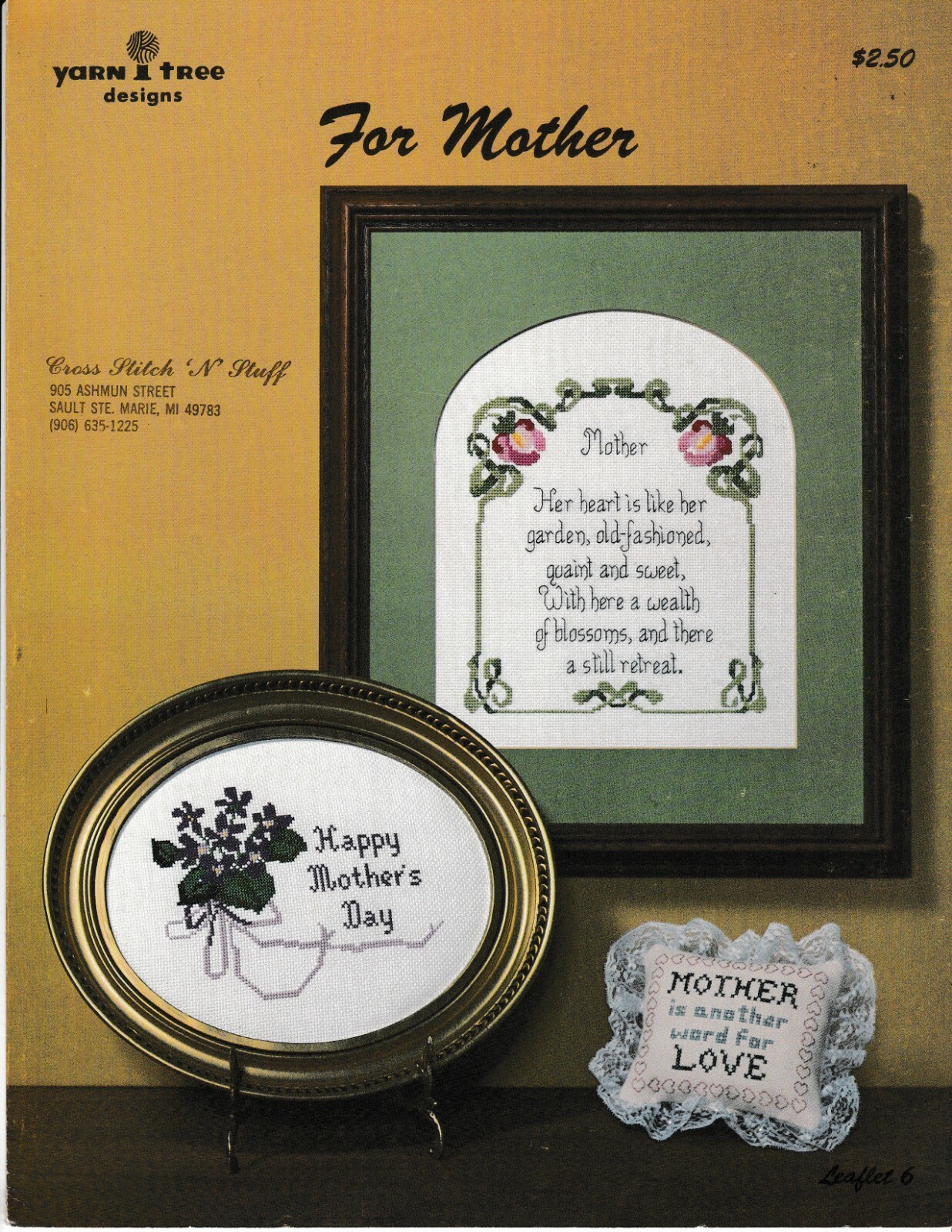 For Mother Charted Cross Stitch Samplers | Yarn Tree Designs #6