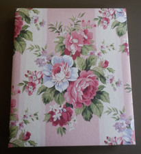 Vintage Gibson Waverly Scrapbook  Photo Album Floral  Stripes  New
