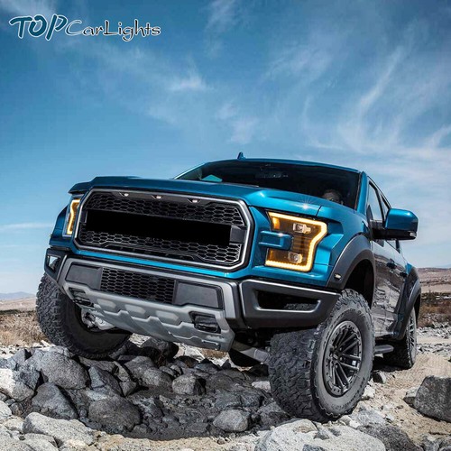 For 2015-2017 Ford F-150 Halogen VLAND Full LED Projector Headlights w/Animation - Foto 15 di 17
