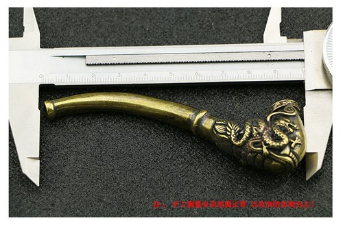 Kupfer Drache und Phönix Zigarettenhalter reines Kupfer Handwerk Ornamente Neu - Bild 11 von 22