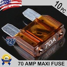 10 Pack 70A AMP Platinum Plated Large Audio Blade MAXI Fuse 12V 24V 32V Auto US
