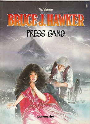 ✪ BRUCE J. HAWKER #3 Press Gang, ComicArt/Carlsen Verlag 1990 COMICALBUM Z1/1- - Bild 1 von 3