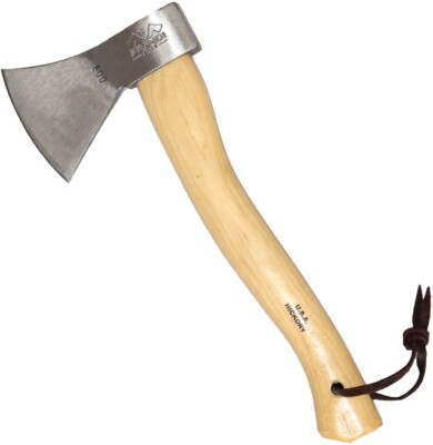 Prandi German Style Hatchet 6'' Carbon Steel Axe Head 4'' Edge Hickory Handle