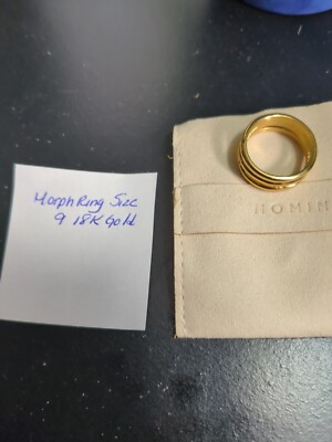 Muslim 18k Gold Morph Ring Women's Size 9 Nominal Jewelry