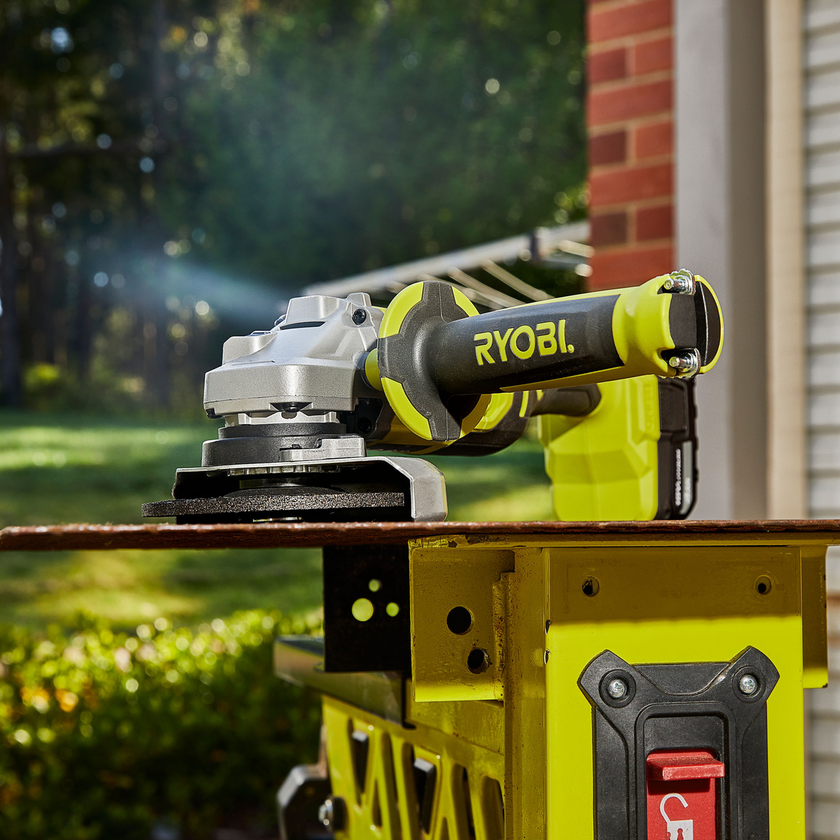 Ryobi 18V ONE+ 125mm Angle Grinder Tool Only Workshop Equipment
