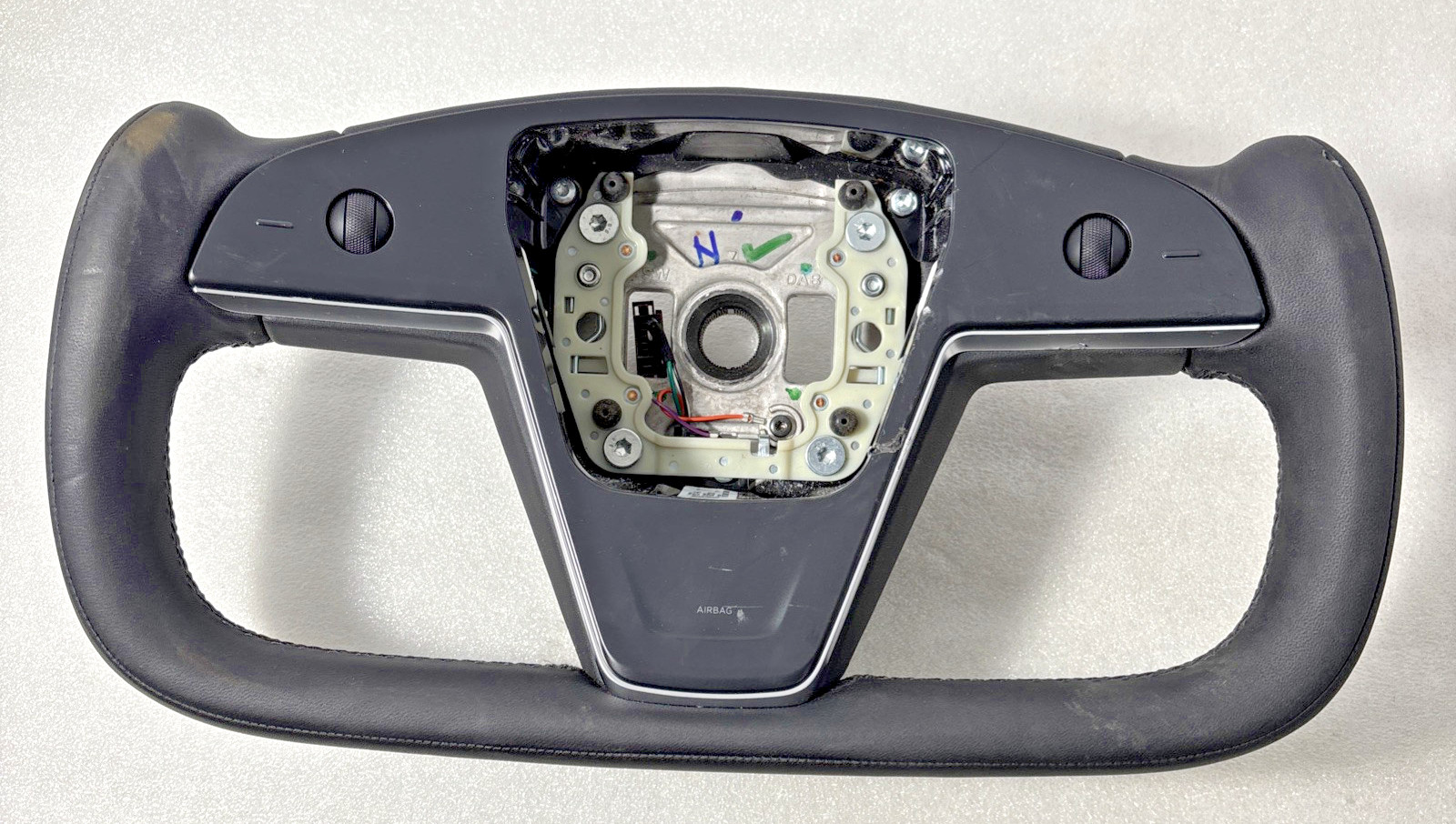 2021-2024 Tesla Model S X Yoke Type Steering Wheel Factory OEM 1965131-00-C
