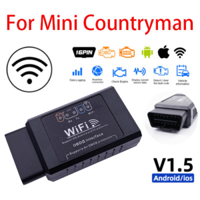 WiFi OBD2 ELM 327 Scanner Tool Android iOS Fehlercodeleser Fit Mini Countryman