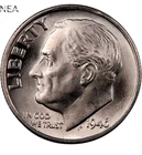 1946-D Roosevelt Dime ~ Gem BU (Full Torch - FT) ~~ 90% Silver