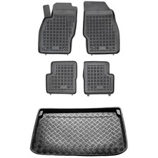 RX05041130-1 Satz Fußmatten und PE Kofferraumwanne für Opel CORSA D IV Cosmo Enj
