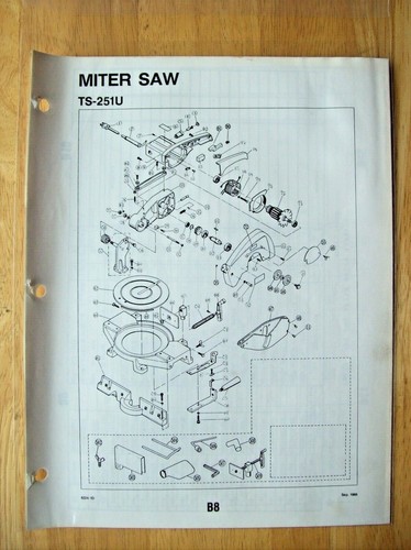 Original RYOBI ~ TS-251U Miter Saw 