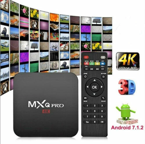 MXQ Pro 4K 5G Ultra HD 64Bit Wifi Android 10 Quad Core Smart TV