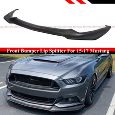 FOR 2015-17 MUSTANG V2 PERFORMANCE STYLE FRONT BUMPER LIP CHIN SPOILER SPLITTER
