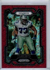 2023 Panini Prizm - #83 Tyler Smith Red Shimmer Prizm /35 SSP