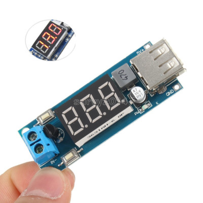 2/5 Stück DC4,5-40V zu 5V 2A USB Ladegerät Step-Down Buck Wandler Voltmeter Modul