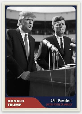 Donald Trump 2024 Custom ACEO Card MAGA 50% Donated 2 Team Trump