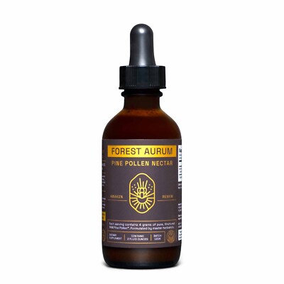 Forest Aurum Pine Pollen Nectar Tincture   2:1 Extraction   2 Fl Ounce Bottle