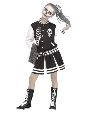 Fun World Girls Scare Squad Cheerleader Halloween Costume Small (6-6X)