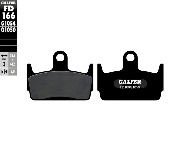 BremsbeläGe Galfer FD166G1050 Semi-Metall Scooter Vorne 9Mm FüR Kymco Curio-image