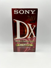 VHS | Sony VHS 240 DX Videokassette 4 Hours Neu Vintage / vom H&auml;ndler