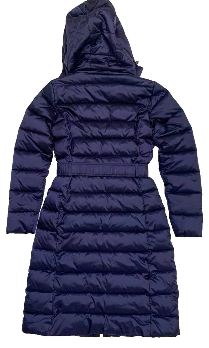 New TED BAKER Aliciee Quilted Belted Long Hooded Coat US Sz 2, $230 Off MSRP View 3