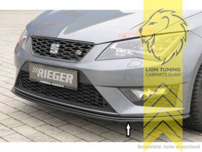 Rieger Frontspoiler Spoilerlippe Spoiler für Seat Leon FR Cupra 5F schwarz matt