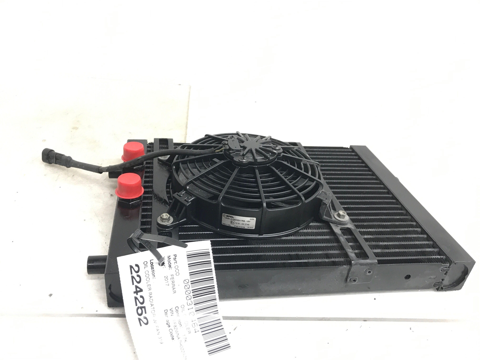 2017-2020 FERRARI GTC4LUSSO 6.3L OIL COOLER RADIATOR COOLING FAN SET 319058 OEM